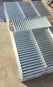 Grata in metallo zincato in acciaio inox personalizzata in fabbrica | Copertura per Trench con piattaforma per scale in acciaio inossidabile