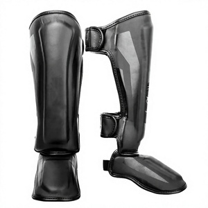 Espinilleras de Cuero PU para Boxeo, Kickboxing, Muay Thai, Protección de Empeine para Entrenamiento - Product Image 4