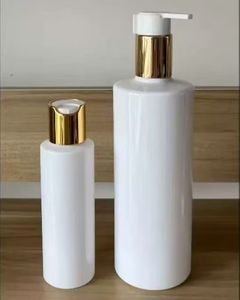 Flacon de shampooing en plastique, matériau PET, 400 ml/500 ml, bouchon carré doré, imprimable. Flacon en plastique vide en stock, expédition immédiate. - Product Image 6