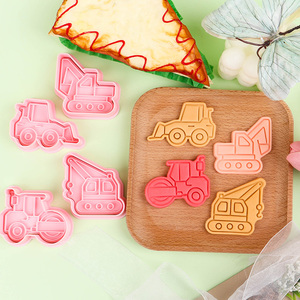 Série Transport : <span class=keywords><strong>Emporte</strong></span>-pièces 3D Grue SUV Dessin Animé en Plastique Écologique DIY 2 Pièces - Product Image 6