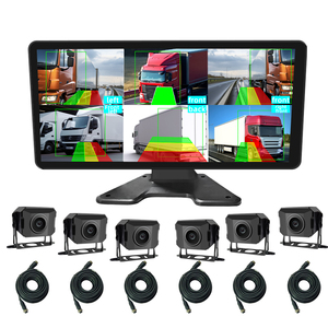 10.36-inch IPS 6-kênh màn hình cảm ứng hiển thị BSD Ai Xe tải giám sát ADAS Hệ thống báo động bằng giọng nói xe buýt DVR Ghi - Product Image 1