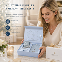 Coffret Cadeau de Bijoux de Noël Luxe Rectangulaire Emballage Tendance Personnalisable Logo Collier Bague Boîte Cadeau OEM Présentoir Multipack
