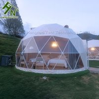 Vente flash : Tente dôme ronde blanche de 6 m et 7 m pour le camping en plein air