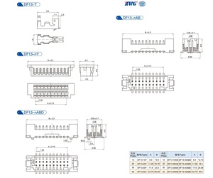 ขั้วต่อแบบเวเฟอร์สองแถว DF13 ระยะพิทช์ 1.25 มม. สำหรับ SMT JST แบบเชื่อมต่อสายไฟเข้ากับแผงวงจร  ขั้วต่อแบบ Crimp Terminal จากโรงงาน  ขั้วต่อ 20 พิน - Product Image 4