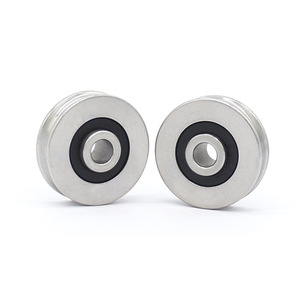 Poulies métalliques en acier inoxydable en forme de U fournie par le fabricant, S626RS, 6*28*11 mm, roues de guidage de piste de corde, uréthane de haute qualité - Product Image 5