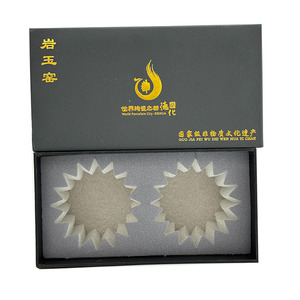 Đúc nhung trắng Kraft EVA <span class=keywords><strong>EPE</strong></span> bọt lót chèn trang sức dây chuyền Quà Tặng Bao bì hộp tùy chỉnh với chèn bọt - Product Image 6