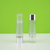 Flacon cosmétique 15 ml avec bouton-poussoir, seringue en plastique pour crème pour les yeux, flacon compte-gouttes