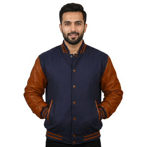 Vestes universitaires et blousons pour hommes les plus vendus, logo personnalisé, nouvelle tendance, grandes tailles, imperméables, mode hiver - Vente en gros - Product Image 1