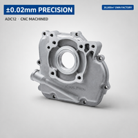 Couverture de carter de pompe à eau en aluminium moulé sous pression ADC12, usinée CNC ±0,02 mm, directement de l'usine, pour générateur onduleur 148F LC148F