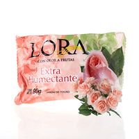 Savon de Bain Nettoyant Naturel de Haute Qualité 90g Série Fruits Savon Solide Antibactérien pour le Corps et les Mains pour Soins de la Peau