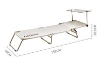 HISPEED Lit de camping pliant simple en métal Lit de couchage extérieur de luxe portable pour adultes sur la plage ou au camp Article en vente
