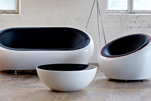 Hemisphere <strong>Chair</strong> / <strong>Globe</strong> <strong>Chair</strong> - Double-Seat FRP Leisure Swivel Lazy <strong>Chair</strong> - Product Image 3