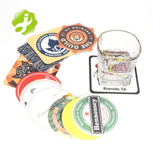 Bán buôn tùy chỉnh in vòng giá rẻ thân thiện với môi thấm giấy uống cốc các tông bia đế lót ly - Product Image 6