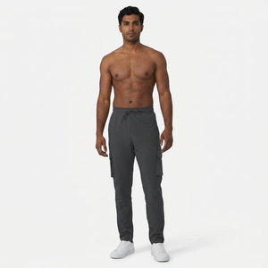 Men's Durable Ripstop <b>Trousers</b> for Outdoor - Water-Resistant, Multi-Pocket Design, Perfect for Hiking and Camping - Product Image 1
