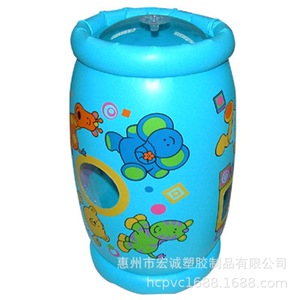 Juguete Inflable para Niños, Rodillo de PVC de 35x25cm, Corralito Azul para Bebés, Uso Interior y Exterior - Product Image 1