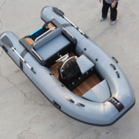 Bateau de pêche à rames rigides en fibre de verre gonflable CE PVC 3,6 m Rib360
