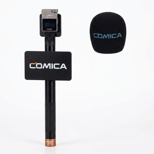 Adaptateur de poche pour interview HR-WM comica pour <span class=keywords><strong>Rode</strong></span> Wireless GO ME/BoomX-D/D <span class=keywords><strong>Pro</strong></span>/BoomX-U Microphone Lavalier sans fil, poignée de micro - Product Image 1
