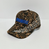 Gorra de Béisbol Deportiva con Camuflaje de Leopardo de Seis Lados, Personalizable, con Tela de Sublimación Térmica y Proceso de Bordado, Directo de Fábrica