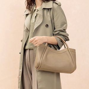 Rzck กระเป๋าสะพายไหล่สะพายข้างหนังแท้แฟชั่นสุดคลาสสิคสำหรับผู้หญิงกระเป๋าถือใบใหญ่ด้านข้างแบบลำลองของฉันออกแบบเอง - Product Image 4