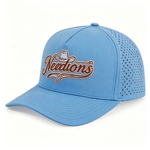 Cap Manufacturer Custom 5 Curved Brim Structured Wool Blend Baseball Cap Embossed Logo Unisex Adjustable Breathable Sporty Hat - Product Image 3
