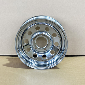 Nuevas Llantas de Acero para Remolque 13x4.5 Pulgadas, Plateadas Brillantes Cromadas, 5x114.3 ET0, Certificadas por DOT/TUV/CE/BUREAU VERITAS, 1730LBS Máx., Repuestos para - Product Image 3