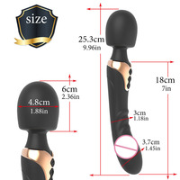 Jouets sexuels, vibrateurs, dildos avec 10 modes de vibration, jouets pour adultes, stimulation du clitoris, du point G, stimulation anale, rechargeable, étanche, vibrador