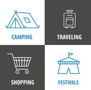 Sac banane vintage sport tendance, imperméable, camouflage, pour homme, fermeture éclair, sac de poitrine en noir - Product Image 6