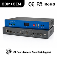 Pro Zero-Latency 4K60 HDMI Over Ethernet KVM Extender 120m Tanpa Kehilangan Kualitas Visual SFP/RJ45 dengan PoE untuk Video Wall