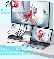 SYONG Prosesor Video Wall HDMI Berkualitas Tinggi 2x2 4K 30Hz 1080P 1 Input 4 Output Pengontrol Layar Model 1x2 1x3 1x4