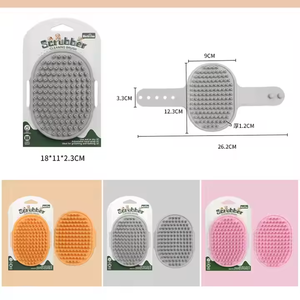 Shampooing pour animaux de compagnie <span class=keywords><strong>brosse</strong></span> de bain chat bain épurateur chien douche/<span class=keywords><strong>brosse</strong></span> de lavage avec anneau réglable poignée - Product Image 6