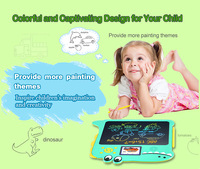 Bantalan tulis Digital anak-anak versi bahasa Inggris papan gambar dapat ditulis ulang untuk belajar menulis fitur suara edukasi