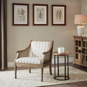 Fauteuil d'appoint moderne en tissu - Chaise de détente douce et résistante pour salon - Product Image 1