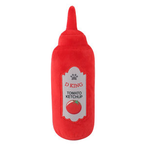 Eco-Friendly Dog <strong>Chew</strong> Toy Set Squeaky Plush Food Bottle Includes Ketchup and <strong>Milk</strong> for Small and Medium Pets - Product Image 6