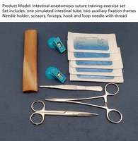 Science médicale fin anastomose intestinale modèle de formation kit de pratique de suture simulateur de formation de suture vulvaire