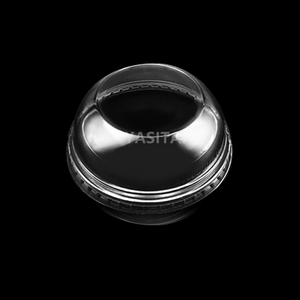 Tazza per animali domestici in <span class=keywords><strong>plastica</strong></span> usa e getta di ottima qualità da 98mm abbinata a coperchi a cupola a foro largo - Product Image 1