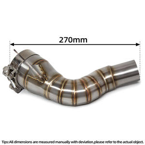 Para Husqvarna 401 <span class=keywords><strong>SVARTPILEN</strong></span> VITPILEN 125 250 2020 2021 <span class=keywords><strong>2022</strong></span> sistema de escape de motocicleta modificar tubo medio inoxidable Original - Product Image 3