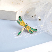 Broche de revers Vintage en émail pour femme, grand insecte à la mode