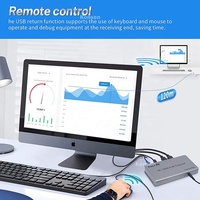 Extender HDMI 4K RX TX 120M, Extender KVM HDMI USB 120M melalui Ethernet Cat5e Cat6