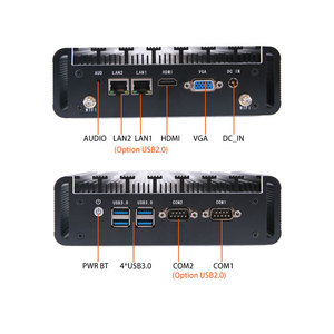 คอมพิวเตอร์อุตสาหกรรมแบบฝังตัวไร้พัดลม <span class=keywords><strong>Intel</strong></span> Core รุ่นที่ 4 และ 5 แรม 4GB VGA Dual COM Gigabit Lan OEM มินิพีซี มีสินค้าในสต็อก - Product Image 2