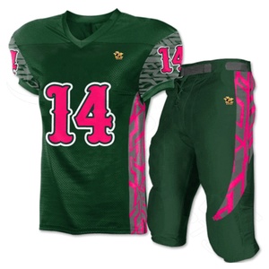 Uniforme de fútbol americano unisex impreso poliéster ropa deportiva hecha en Pakistán de la colección de uniformes deportivos - Product Image 4