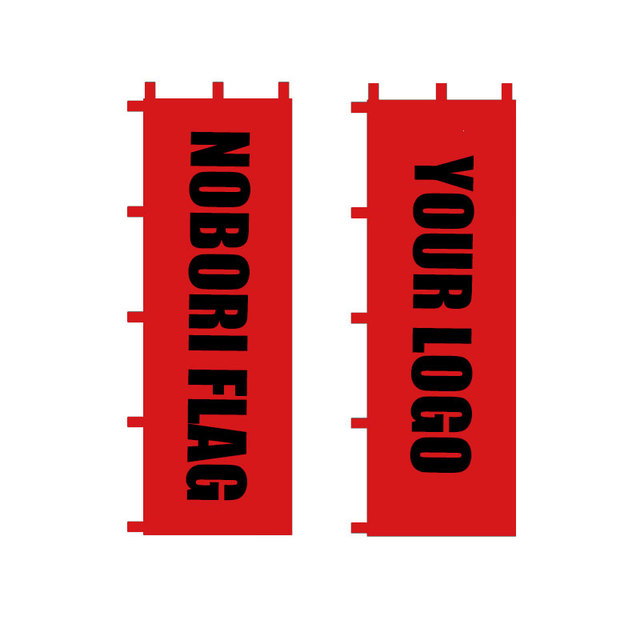 Polyester Custom Design Nobori Flag Racing Garage Decoration Banner Mini Size Japanese Advertising Flag