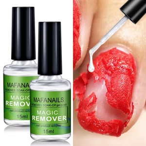 Dissolvant Magique 15ml pour Vernis à Ongles Gel UV – Élimination Rapide du Vernis <span class=keywords><strong>Semi</strong></span>-<span class=keywords><strong>Permanent</strong></span> et de la Colle - Product Image 1