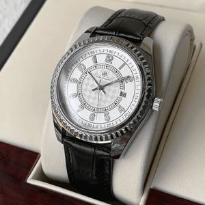 Reloj de Cuarzo para Hombre en Oferta, con Logotipo Personalizado, Resistente al Agua, Luminoso, con Fecha, Caja de Aleación y Correa de Cuero para Uso Profesional - Product Image 3