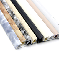 Profilé de carrelage PVC moderne à prix réduit, type fermé, effet marbre, 8MM 10MM 12MM pour la maison