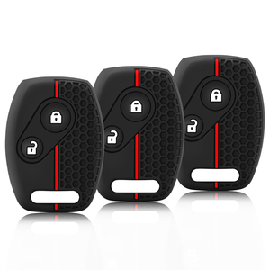 เค<span class=keywords><strong>ส</strong></span>กุญแจรถแบบซิลิโคน2ปุ่มหุ้มรีโมทสำหรับฮอนด้าแจ๊<span class=keywords><strong>ส</strong></span> FRV Accord Civic CR-V 2008 CRZ Insight Fit SRV chord 7 Gr8 150 R - Product Image 1
