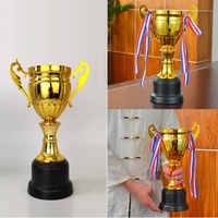 Coupe de trophée sportive en métal doré personnalisée de haute qualité, vente en gros, grand trophée pour les cérémonies de tournois, souvenir, cadeau