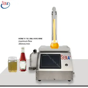 Semi automático pequeño pistón bebida miel champú cosmético plástico pintura botella líquido pasta máquina de llenado