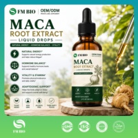 Extrait liquide de Maca personnalisé sous marque privée, Gouttes orales de Maca à base de plantes pour le bien-être quotidien, la vitalité et le soulagement du stress, Fabricant OEM