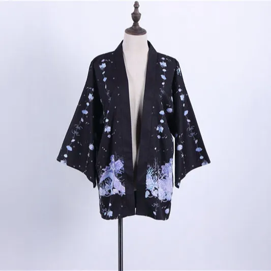 Zomer Custom-Made Haori Cartoon Luxe Gown Kleurrijke Shirt Vrouwen Mannen 3D Vest Japan Kimono