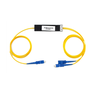 Splitter PLC Optik Kustom 1x8 Fan Out Pigtail untuk Aplikasi FTTH dan GPRS